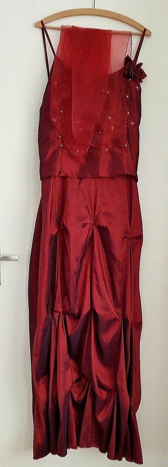 NIEUW Dames gala feest jurk bordeaux rood (XL), Maat 46/48 (XL) of groter, Ophalen of Verzenden, Zo goed als nieuw, Rood