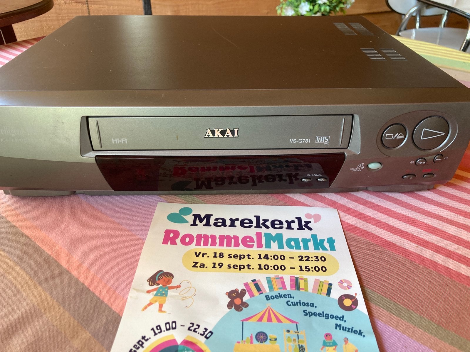 Akai VS-G781 VHS-speler/recorder - Goede staat, Ophalen of Verzenden, Gebruikt, VHS-speler of -recorder