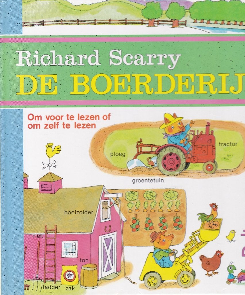 Richard Scarry’s leuk prentenboek & De boerderij, Boeken, Ophalen of Verzenden, Zo goed als nieuw, Fictie algemeen