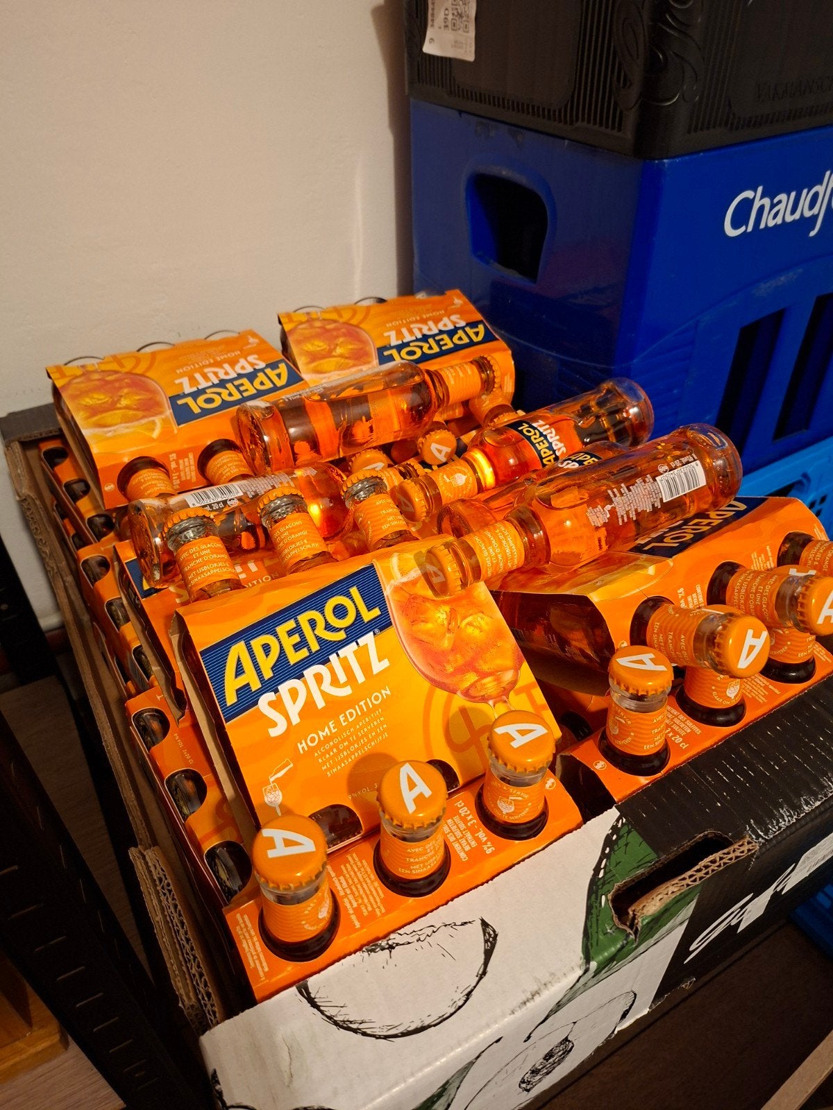 Aperol Spritz kant-en-klaar (70 flesjes van 20cl), Ophalen
