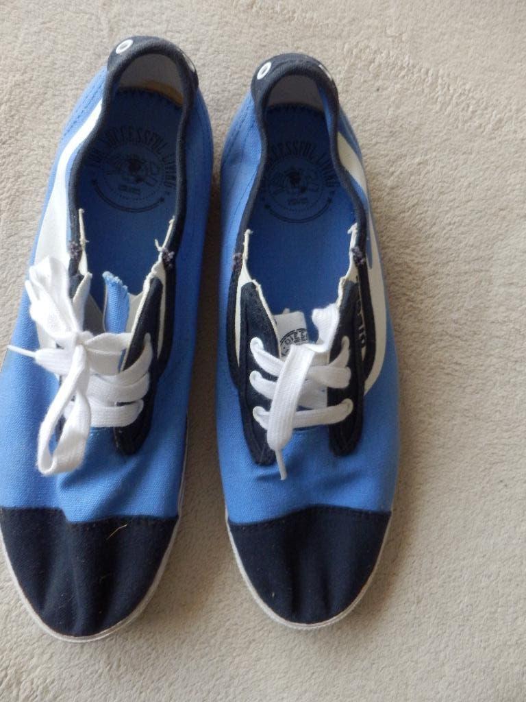 Diesel heren Schoenen Blauw Linnen maat 42, Diesel, Blauw, Ophalen of Verzenden, Sneakers of Gympen