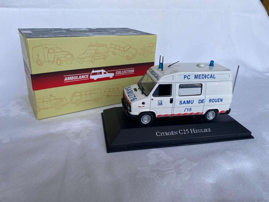 Citroën C25 Heuliez Miniatuur Ambulance met Doos, Overige merken, 1:50 of kleiner, Auto, Ophalen of Verzenden