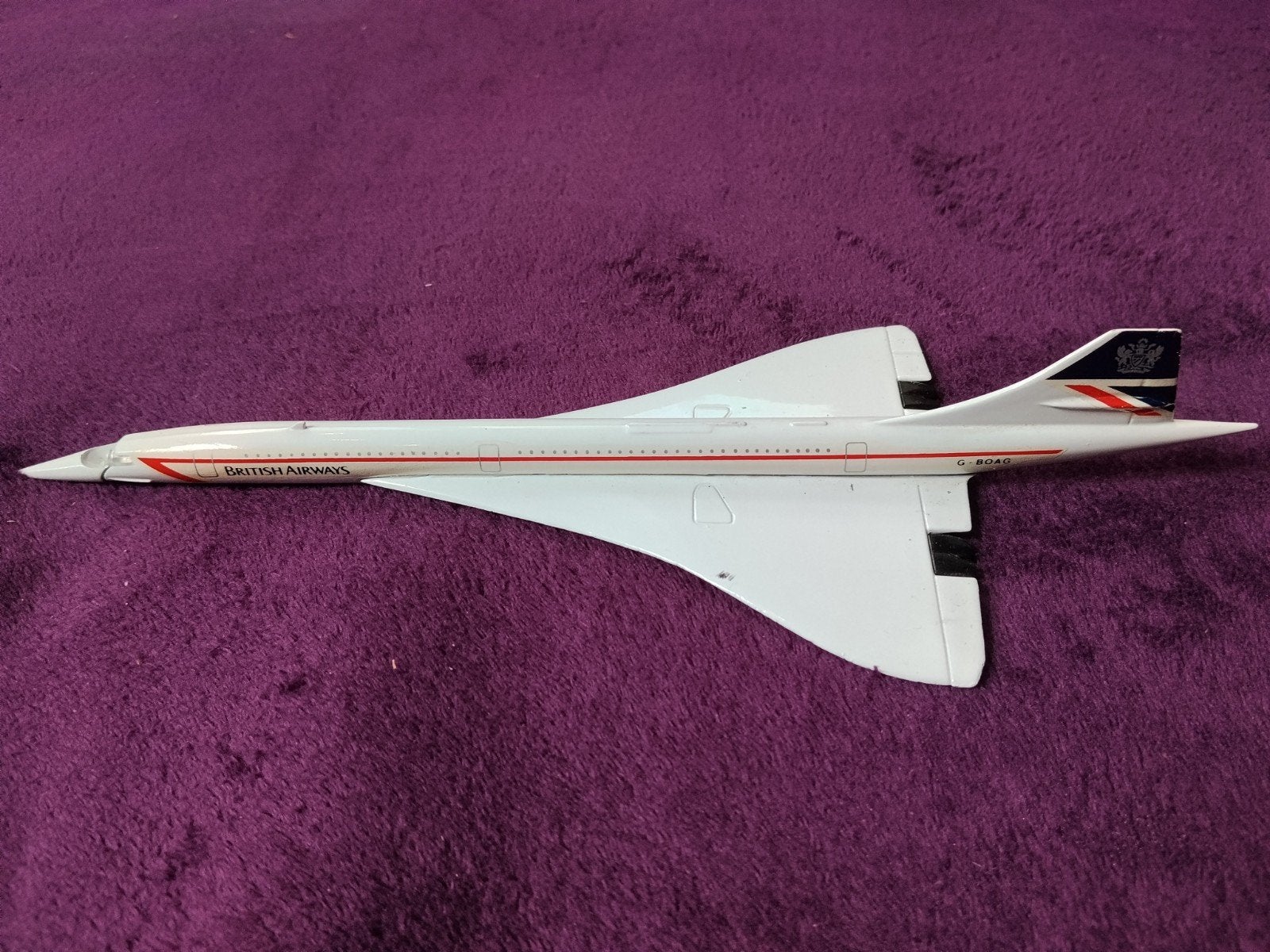 Concorde British Airways Schabak ijzeren model vliegtuig, Overige merken, Ophalen of Verzenden, Vliegtuig, Gebruikt