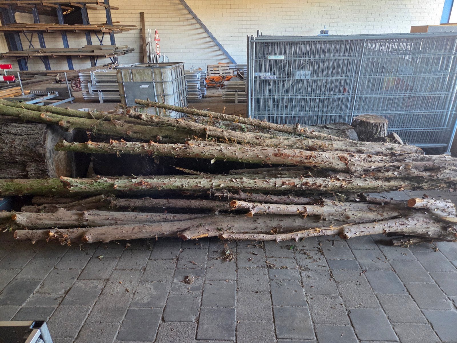 mooie taxus stammen met diep rode kern, Ophalen, 50 mm of meer, Pallet, Minder dan 200 cm