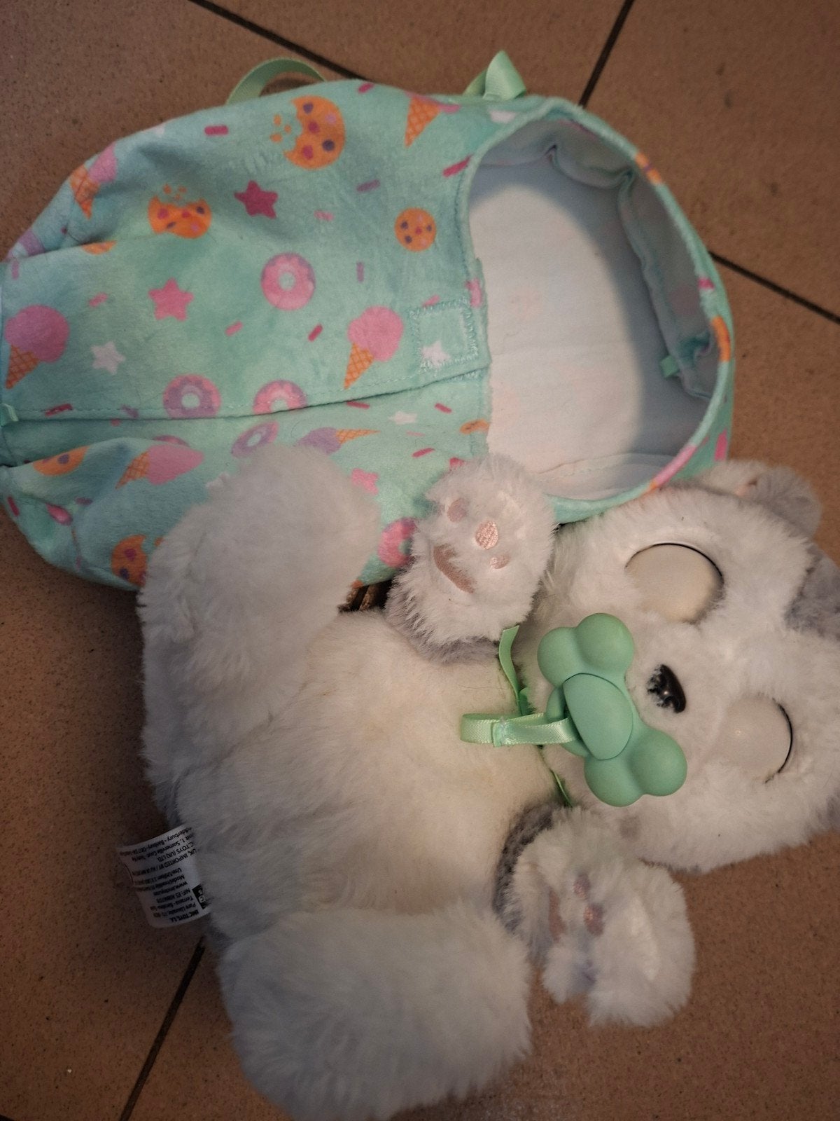 Interactieve knuffel met draagtas - Zo goed als nieuw, Overige merken, Overige karakters, Zo goed als nieuw, Middelgroot (20 tot 80 cm)