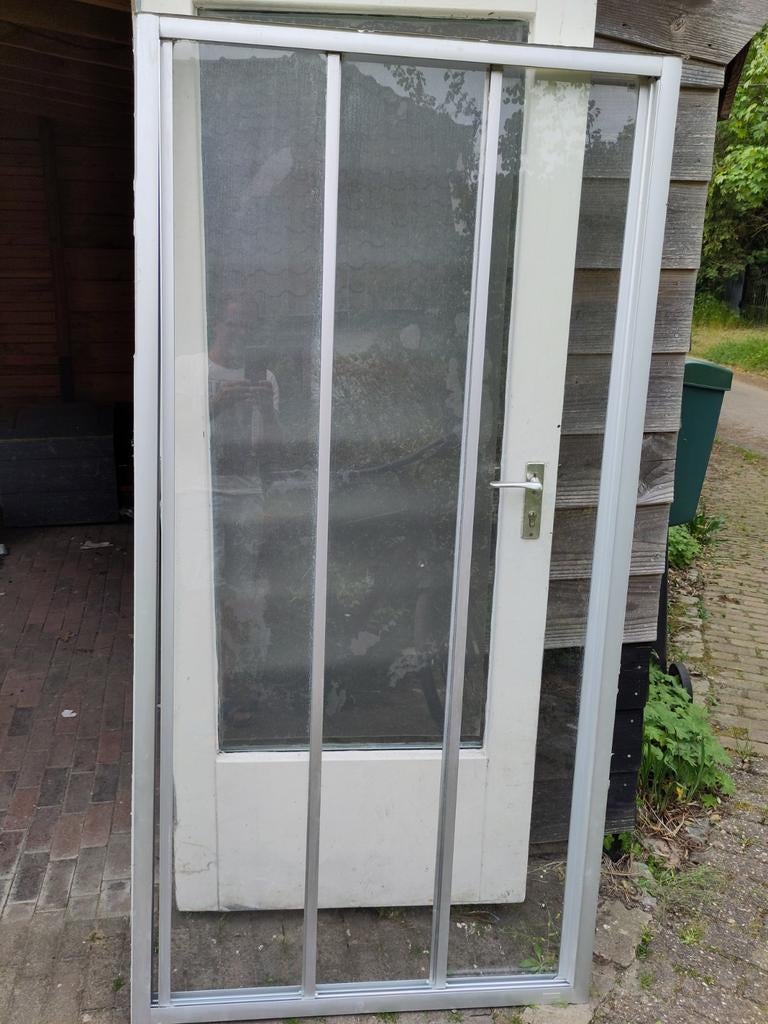 Douchedeur, Ophalen, Aluminium, 75 tot 150 cm, Overige typen