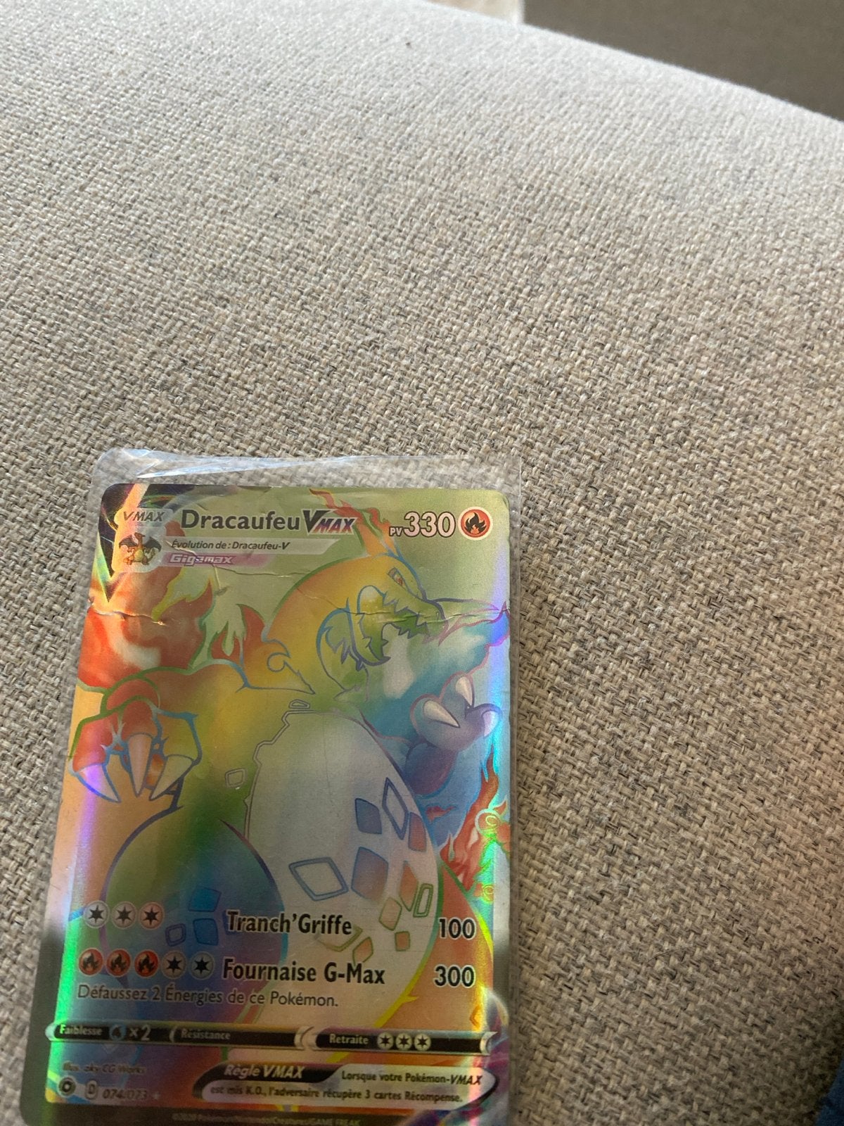 Pokémon Kaart Dracaufeu VMAX (Charizard VMAX) Rainbow Rare, Hobby en Vrije tijd, Verzamelkaartspellen | Pokémon, Ophalen of Verzenden