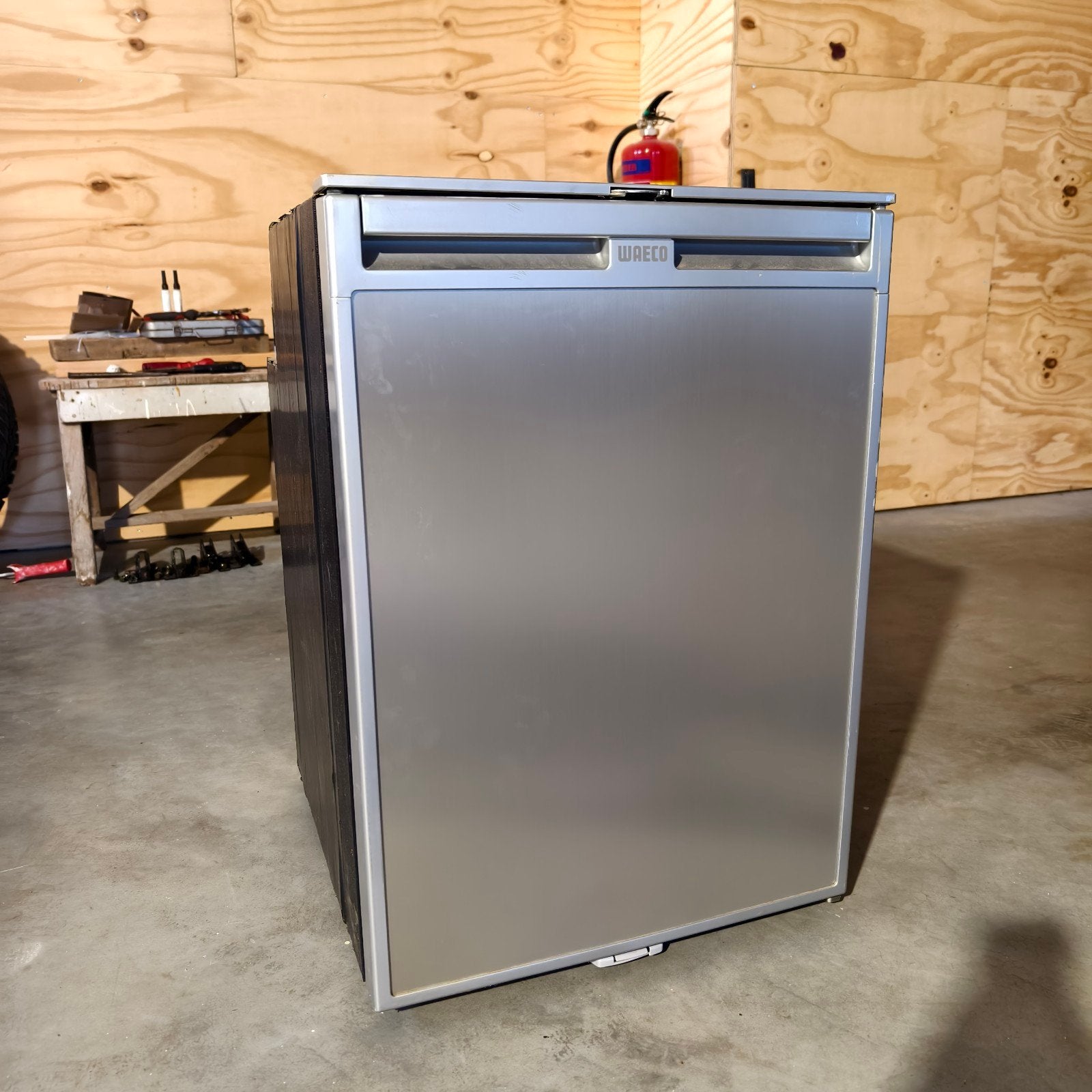 Waeco CRX 110 compressorkoelkast 12V met vriesvak, Ophalen, Gebruikt, 100 tot 150 liter, 160 cm of meer