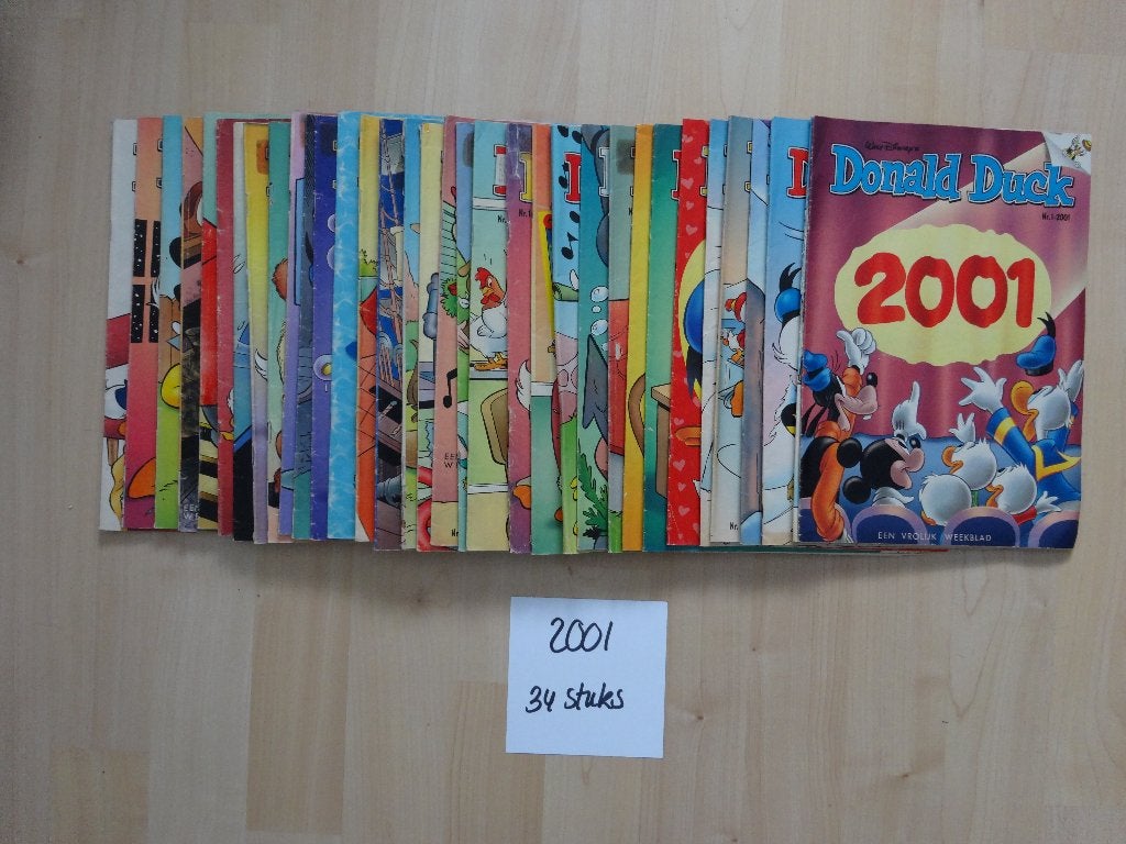 Donald Duck jaargang 2001 – 34 st, Meerdere stripboeken, Ophalen of Verzenden, Zo goed als nieuw
