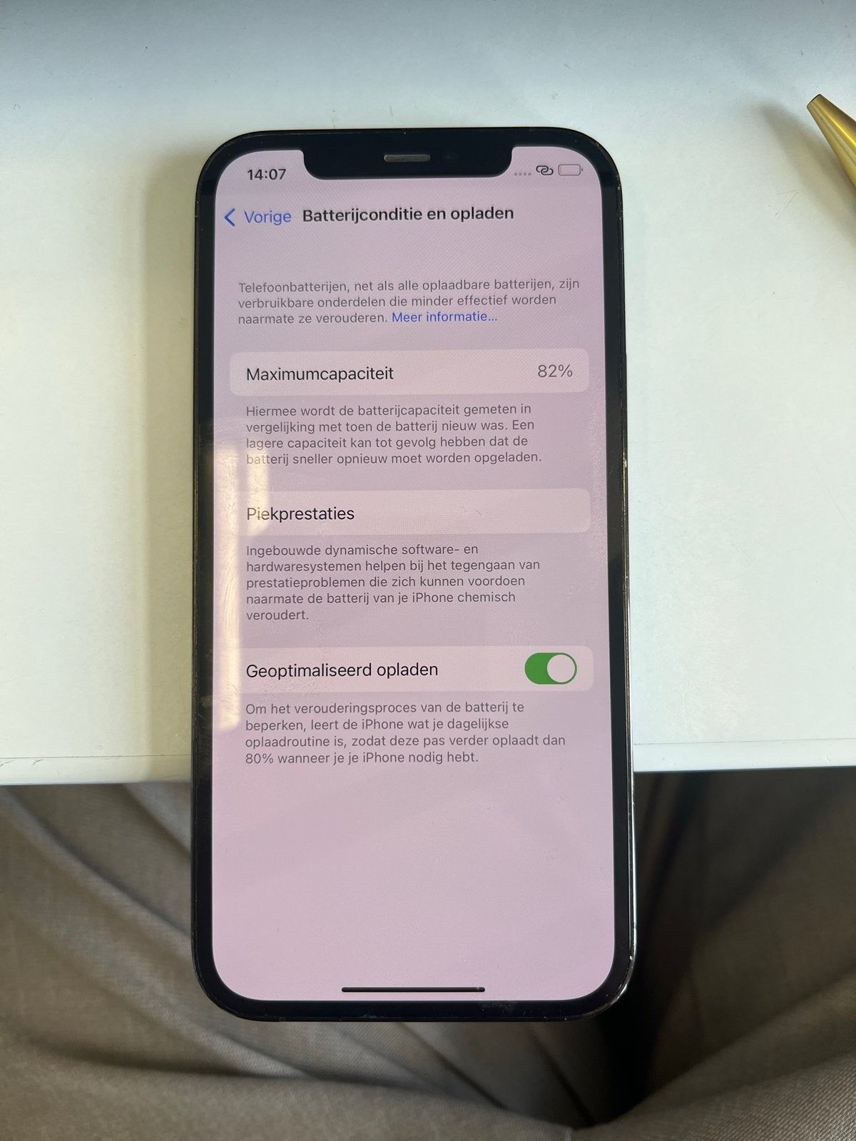 iPhone 12 Pro Max 512GB - Pacific Blue (82% batterij), Telecommunicatie, Mobiele telefoons | Apple iPhone, Ophalen, 512 GB, Gebruikt