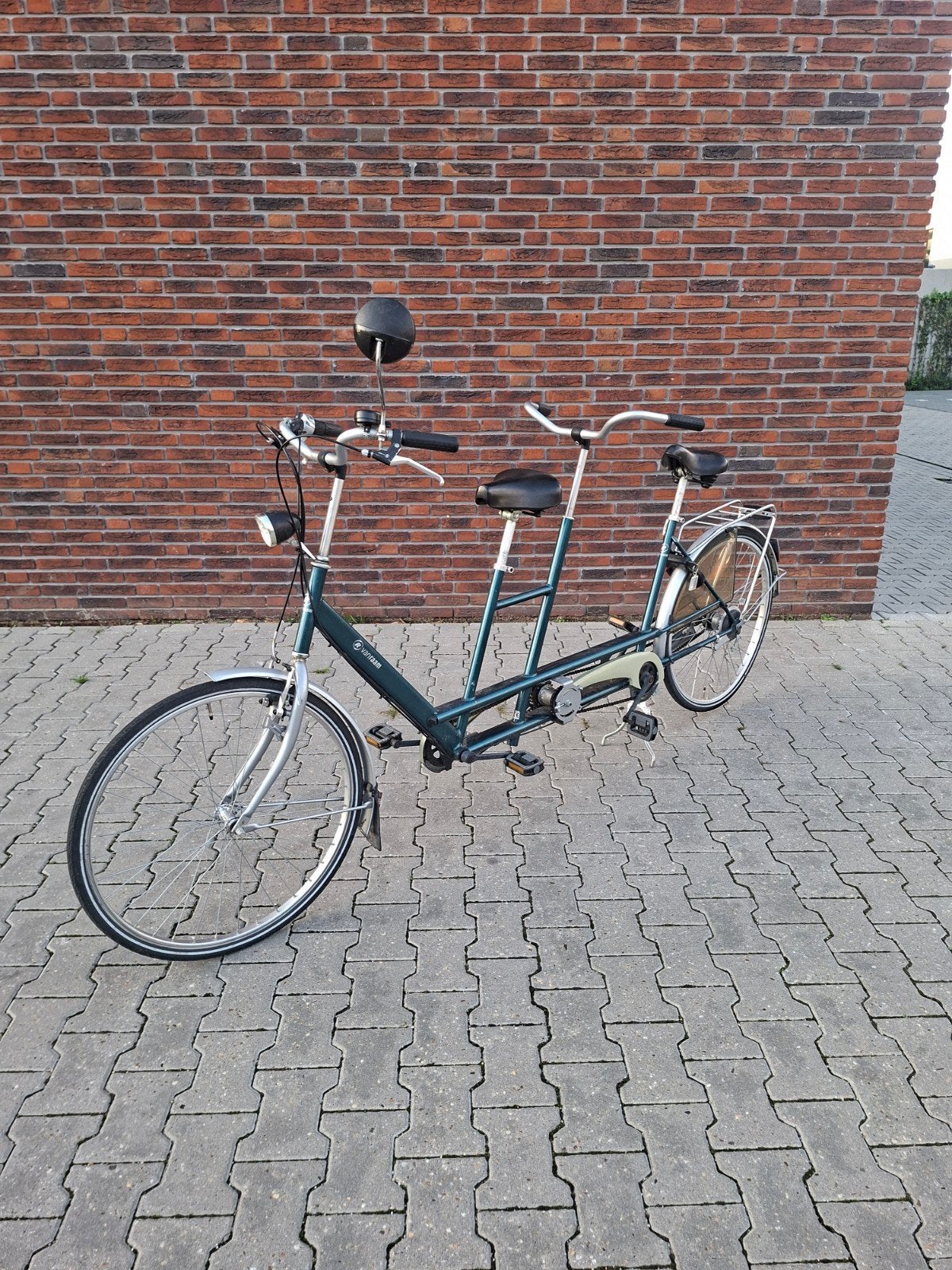 tandem van raam, Fietsen en Brommers, Ophalen, Minder dan 10 versnellingen, Gebruikt, Vering