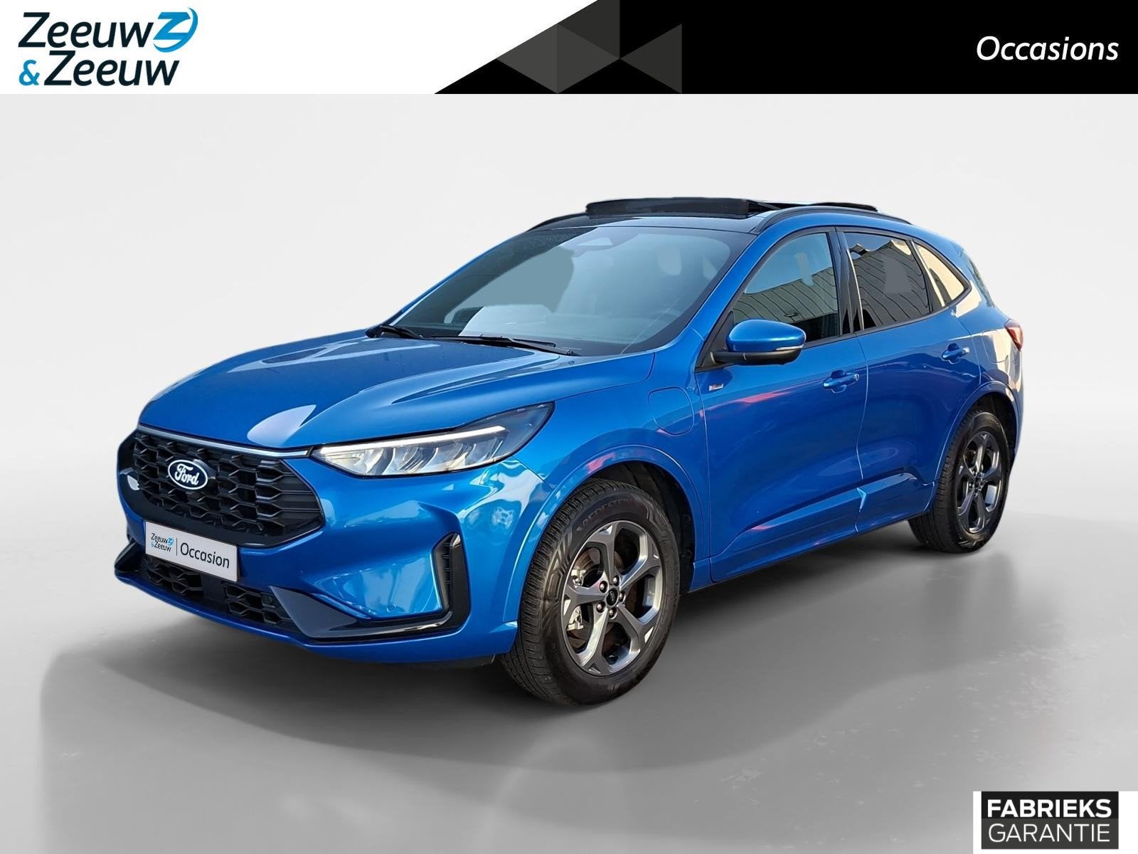 Ford Kuga 2.5 PHEV ST-Line | Winterpack | Trekhaak | Kantel, Auto's, 12 maanden, Gebruikt, Euro 6, Blauw