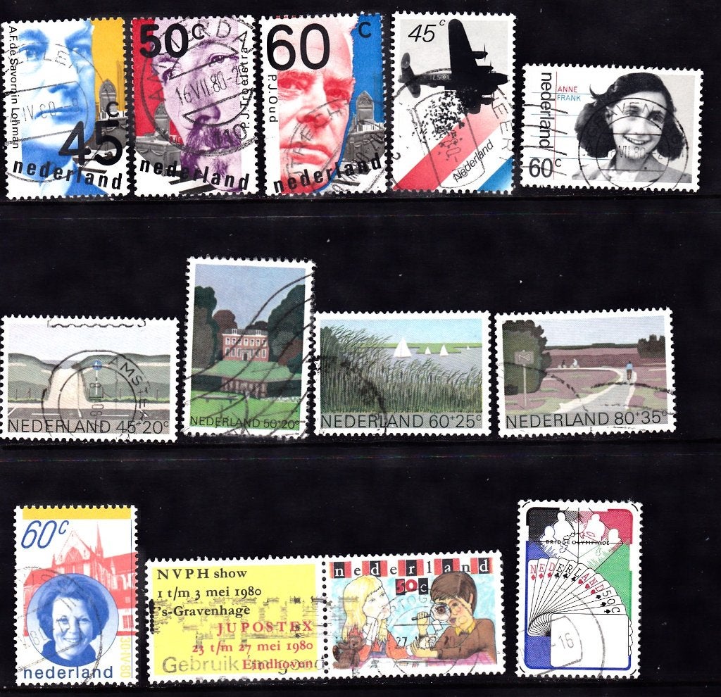 Nederland zegels uit 1980 gestempeld, Postzegels en Munten, Postzegels | Nederland, Verzenden, Na 1940, Gestempeld
