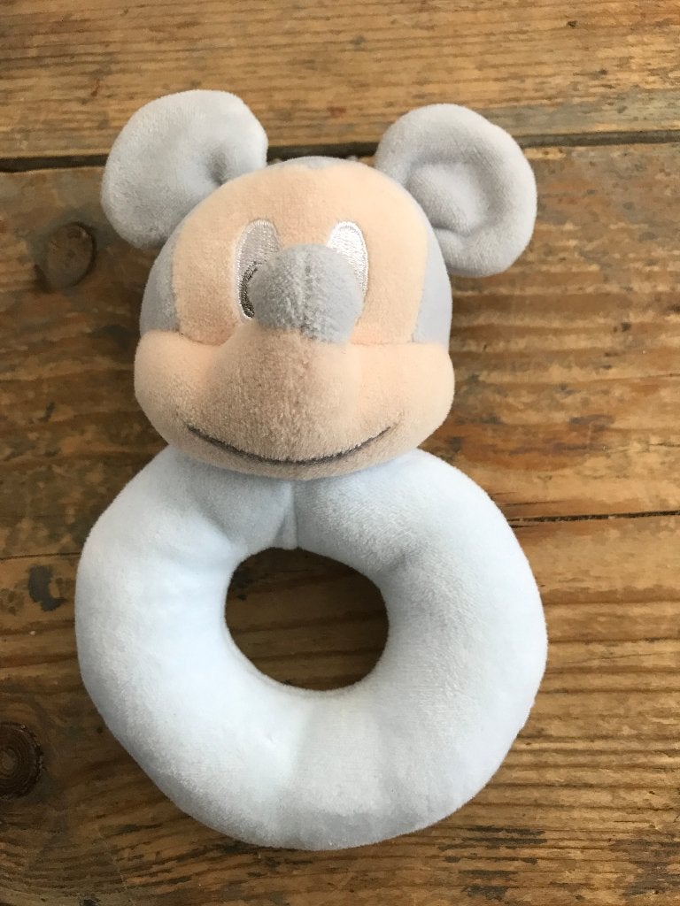 Mickey Mouse rammelaar, Ophalen of Verzenden, Mickey Mouse, Zo goed als nieuw, Knuffel