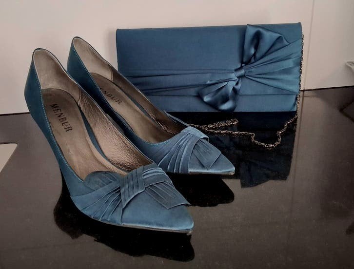 Elegante Menbur pumps + clutch voor speciale gelegenheden, Ophalen of Verzenden