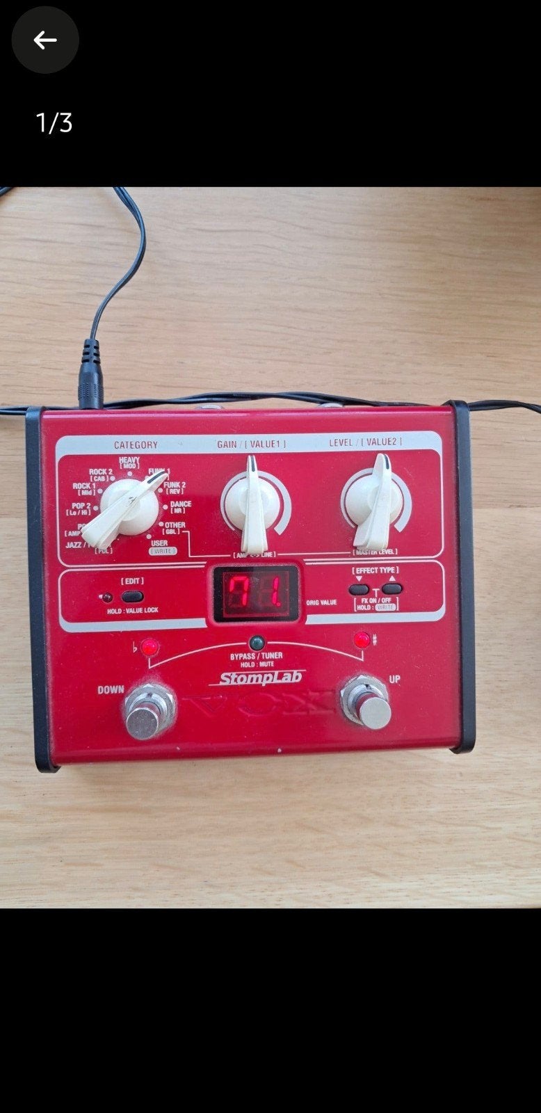 Vox StompLab IG Modeling Gitaar Multi-Effect Pedaal (inclusi, Ophalen of Verzenden, Zo goed als nieuw, Multi-effect