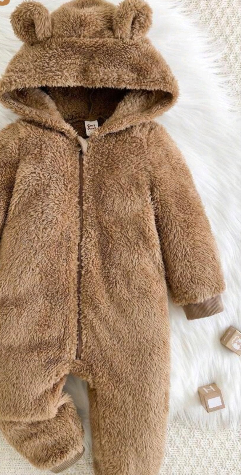 Teddy Baby Onesie – Warme Berenpak Baby, Ophalen of Verzenden