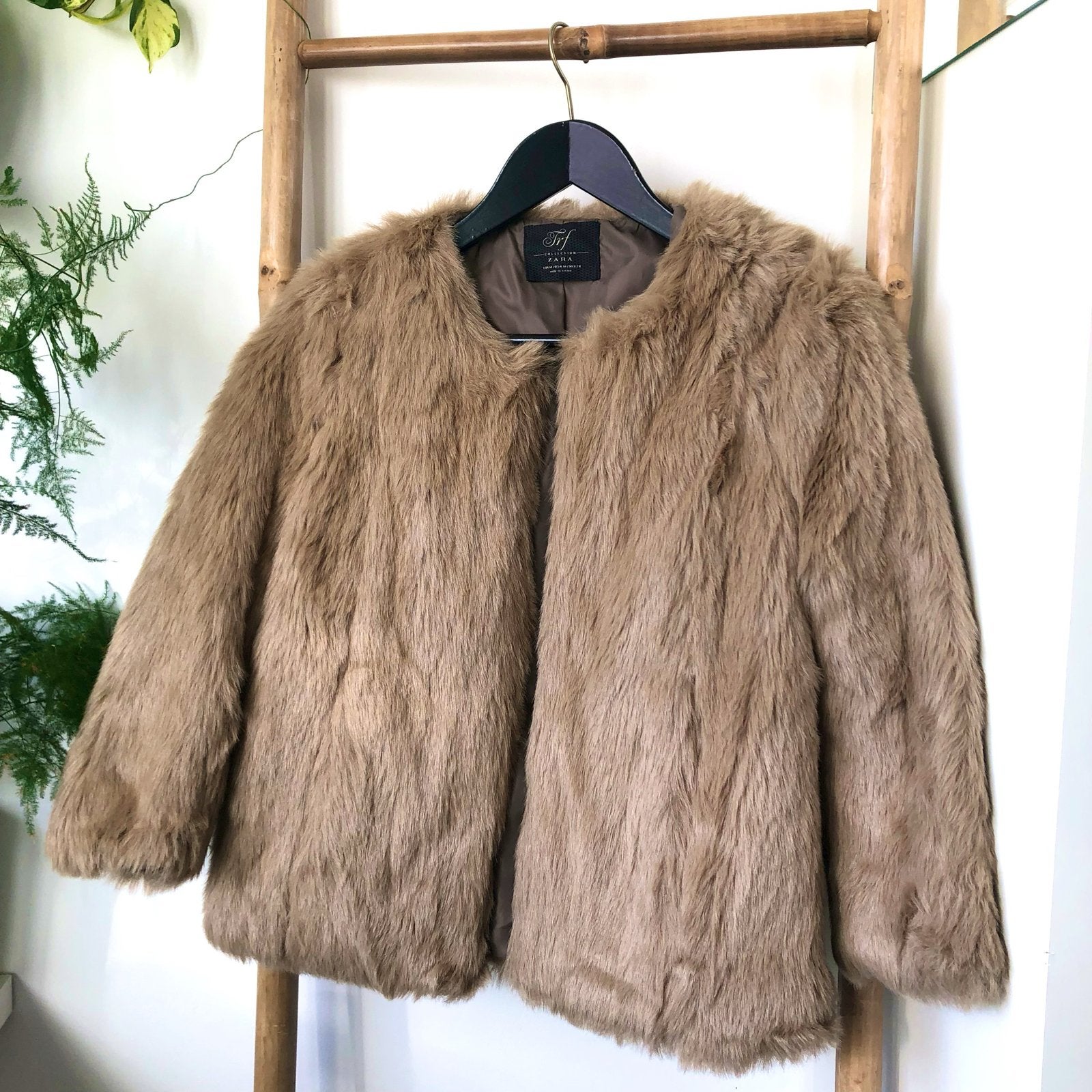 Zara TRF Faux Fur Jasje - Maat M - Zo goed als nieuw, Ophalen of Verzenden, Zo goed als nieuw, Maat 38/40 (M), Bruin