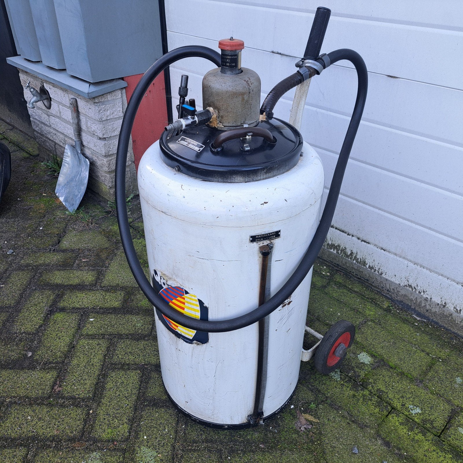 Q8 Oliepompje Vintage, Ophalen, Gebruikt, Gebruiksvoorwerp