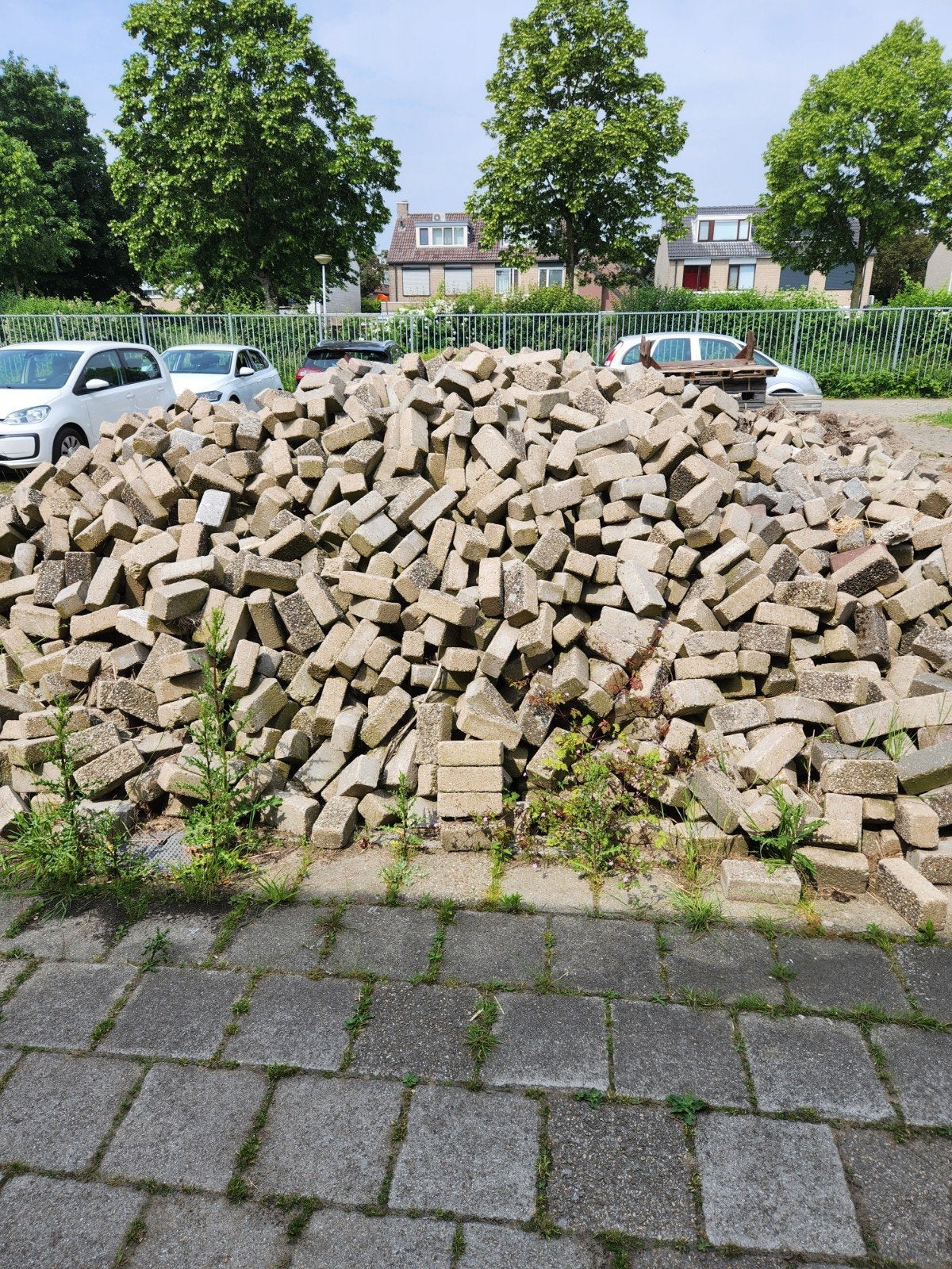 Bakstenen GRATIS AFHALEN, Tuin en Terras, Tegels en Klinkers, Ophalen, Gebruikt, Overige typen, 10 m² of meer
