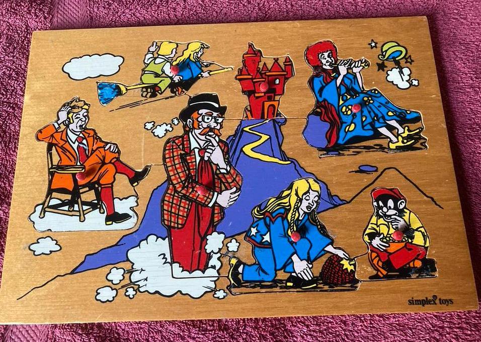 Vintage Simplex Tita Tovenaar houten puzzel, Ophalen of Verzenden, Gebruikt, Overige typen