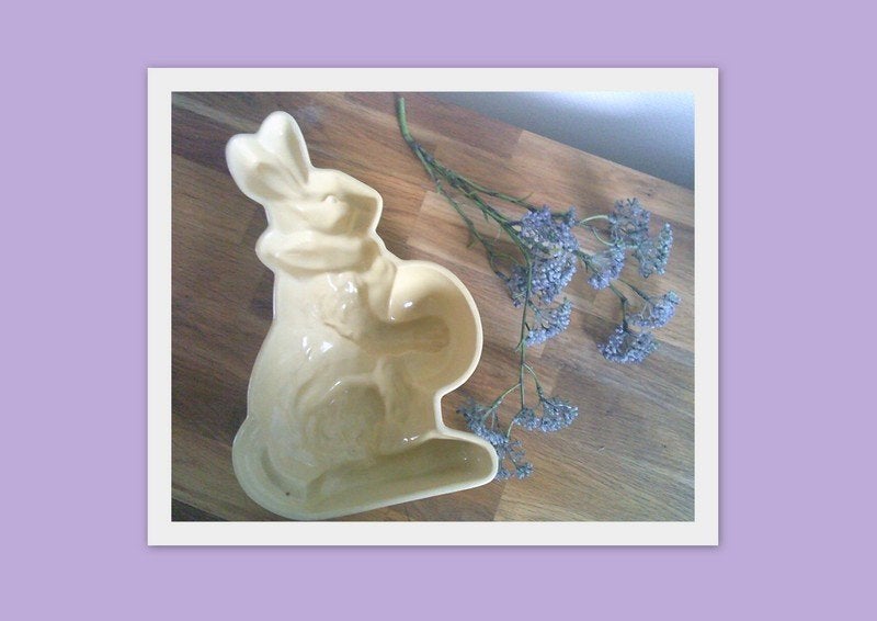 VINTAGE haas konijn puddingvorm decoratie keuken, Ophalen of Verzenden