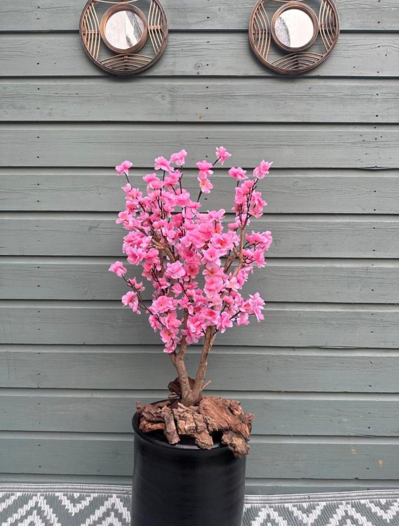 Kersenbloesemboom, Huis en Inrichting, Woonaccessoires | Kunstplanten en Kunstbloemen, Ophalen, Binnen, Roze, Handgemaakt