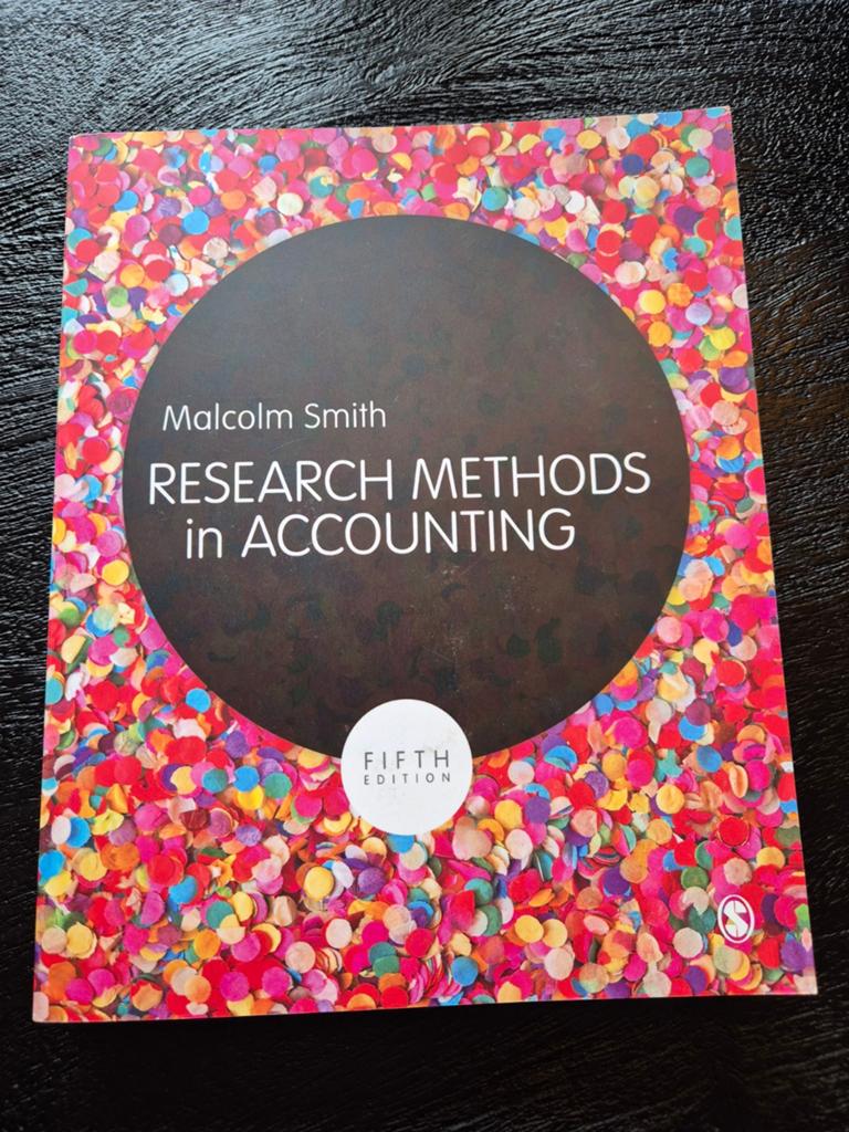 Research Methods in Accounting - Malcolm Smith (5e), Boeken, Malcolm Smith, Ophalen of Verzenden, Gamma, WO
