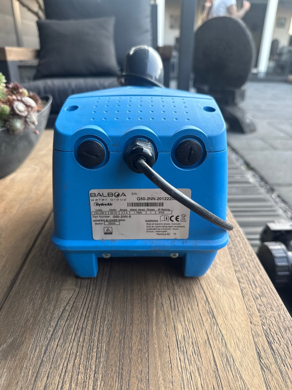 Balboa HydroAir G50-2NN Blower voor Spa/Jacuzzi/Vijver, Ophalen, Zo goed als nieuw