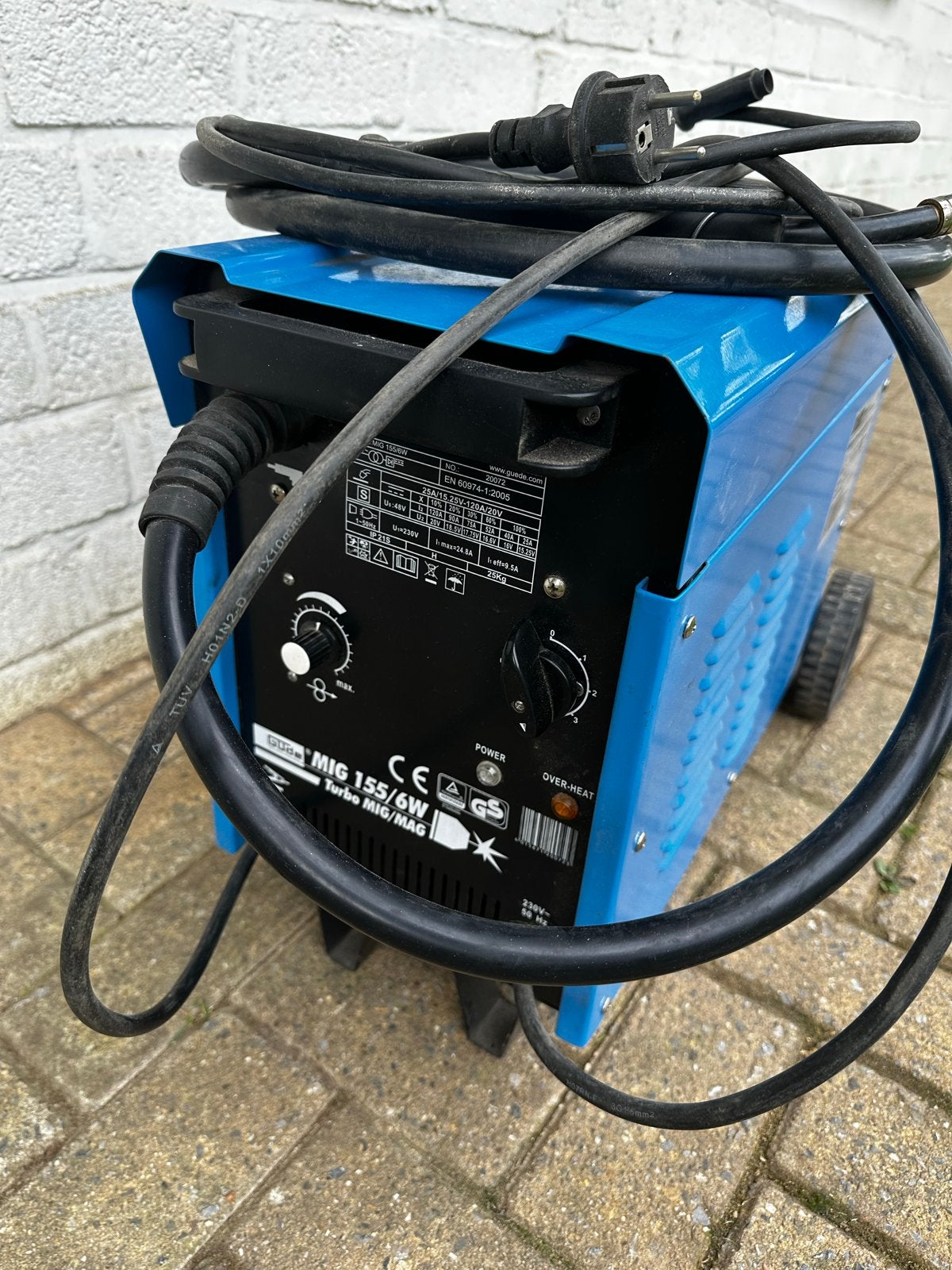 Güde MIG 155/6W Lasapparaat  defect, Ophalen, Gebruikt, 150 tot 250 ampère, Co2