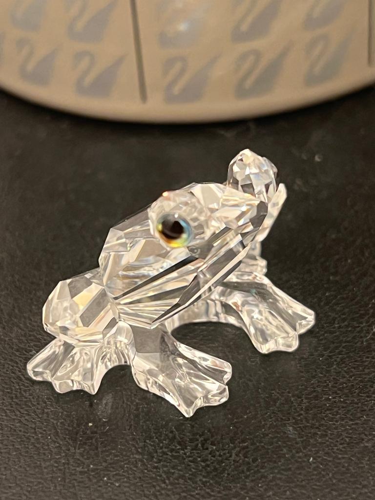 Swarovski Kikker, Ophalen of Verzenden, Gebruikt, Figuurtje