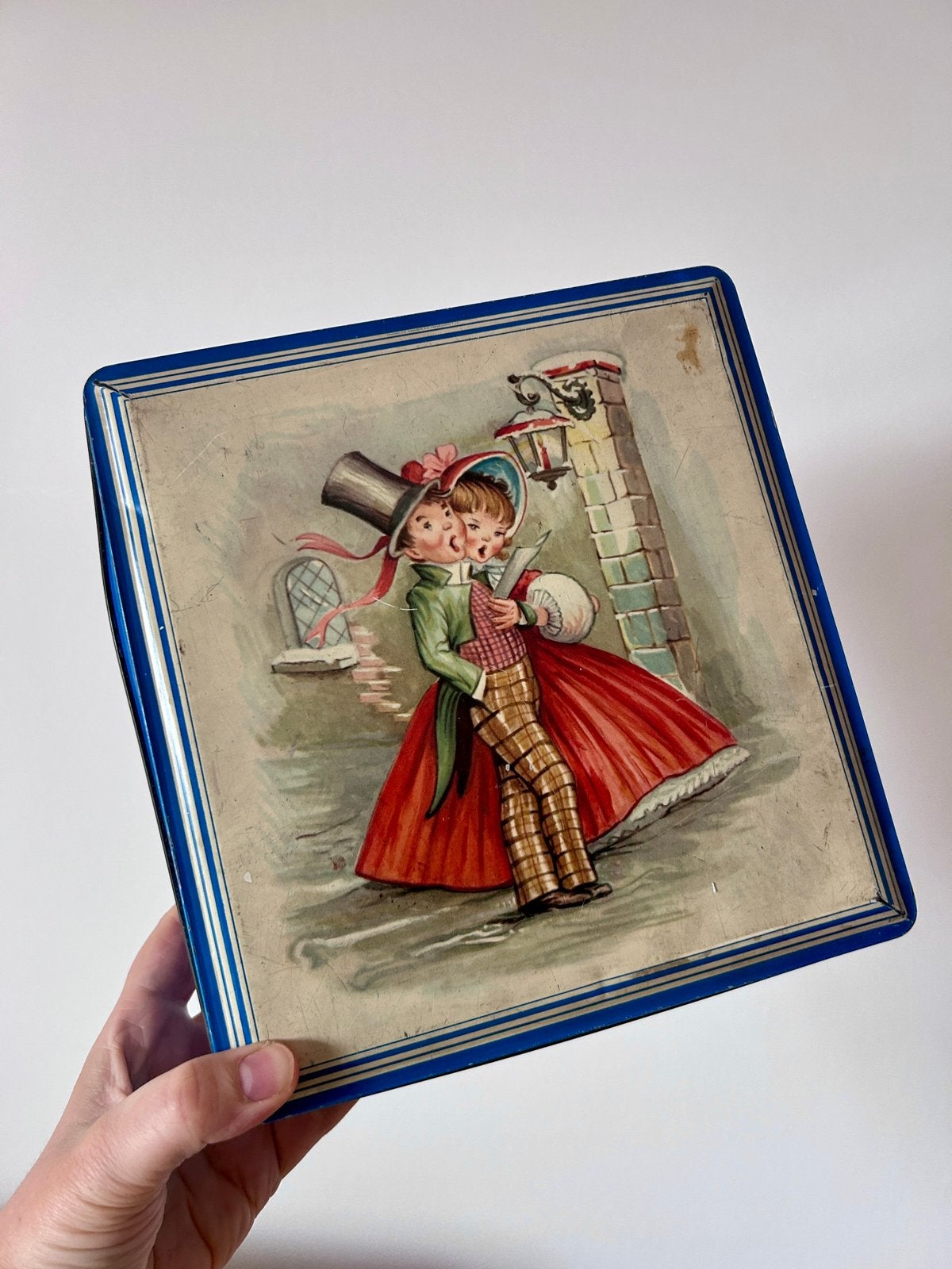 Melle vintage blik, Ophalen of Verzenden, Gebruikt, Koek(jes), Overige merken
