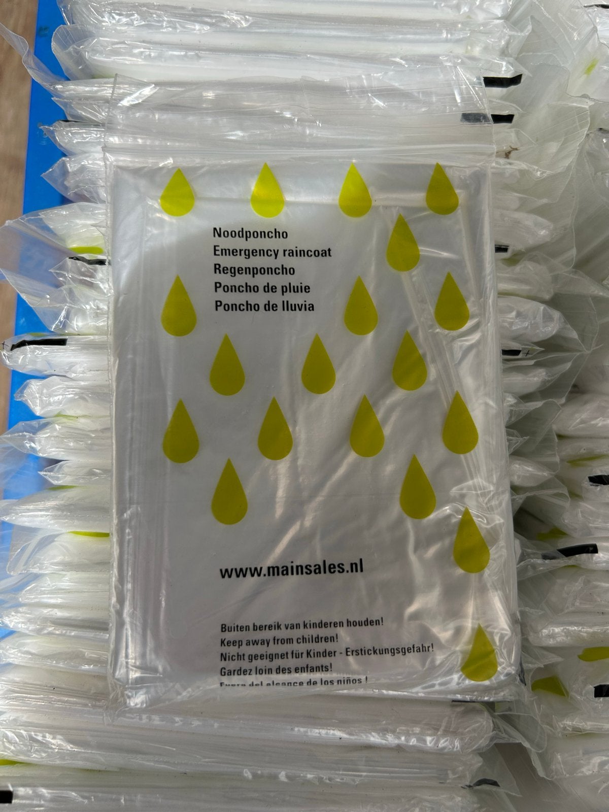 300 Noodponcho's - Regenponcho's voor evenementen, Ophalen, Nieuw, Regenpak, Dames