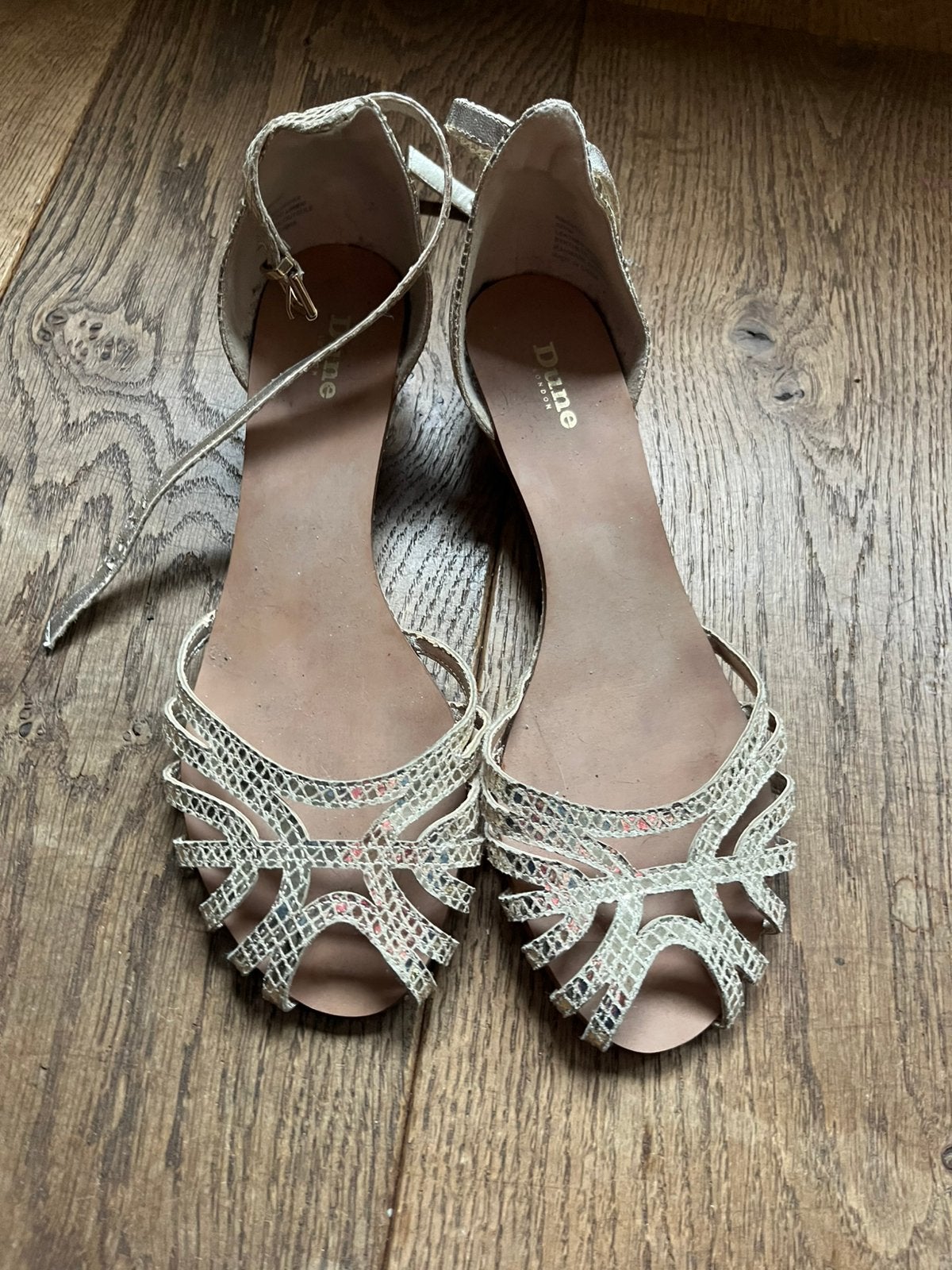 Sandalen goud Dune, Overige kleuren, Zo goed als nieuw, Sandalen of Muiltjes, Ophalen of Verzenden