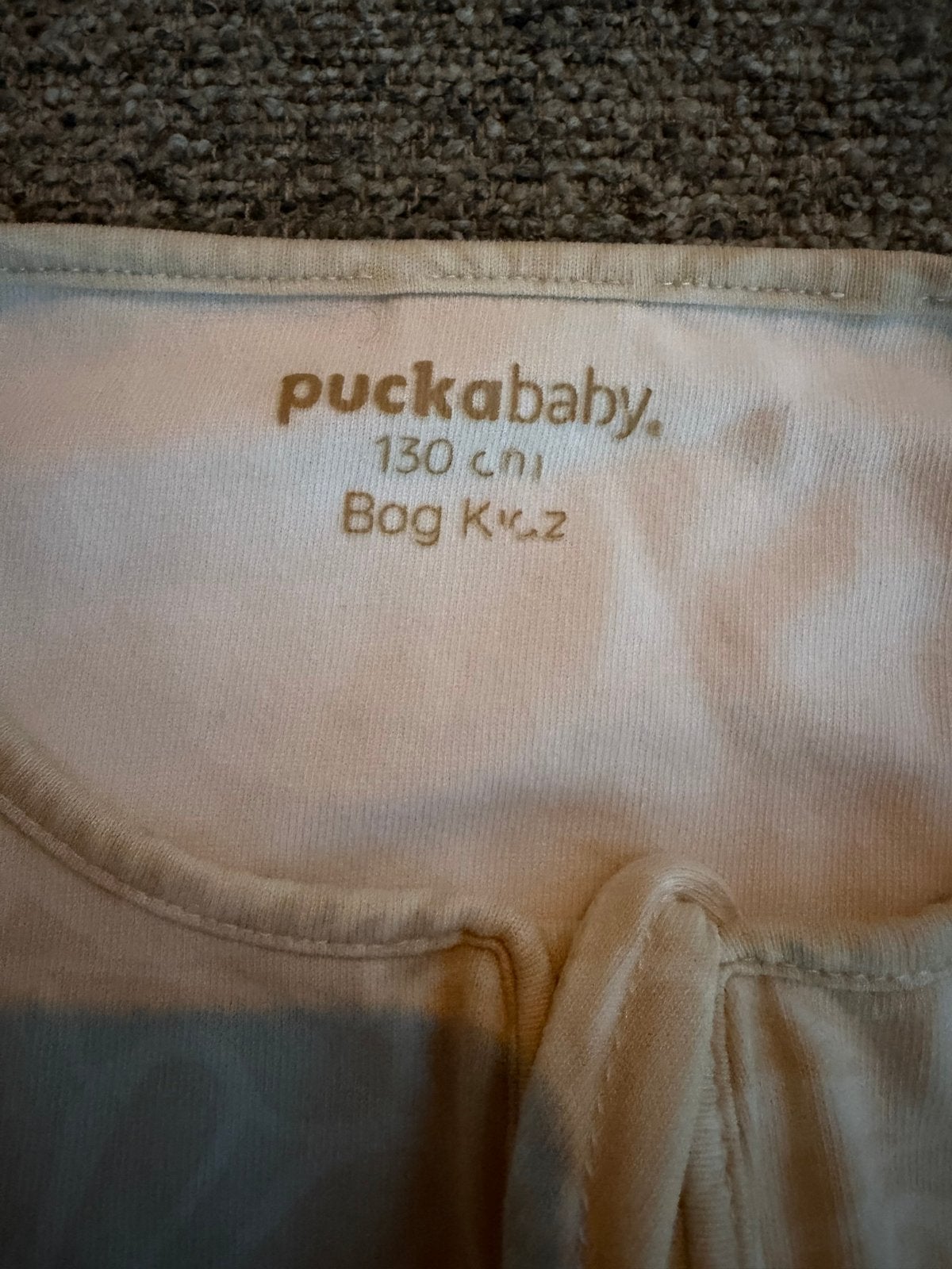 Puckababy slaapzak 130 cm Bag Kidz, Kinderen en Baby's, Gebruikt, Puckababy, Ophalen of Verzenden, Beige