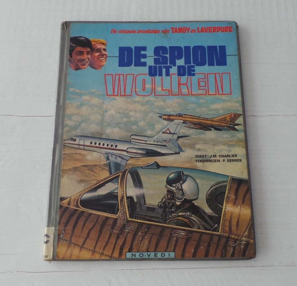 Avonturen van Tangy en Laverdure. De spion uit de wolken, Gelezen, J.M. Charlier, Eén stripboek, Ophalen of Verzenden