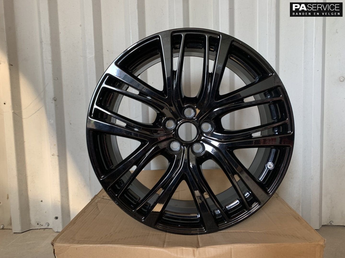 4x Originele 20 inch Gloss Black Jaguar I Pace XE Velgen, Gebruikt, Velg(en), -, -