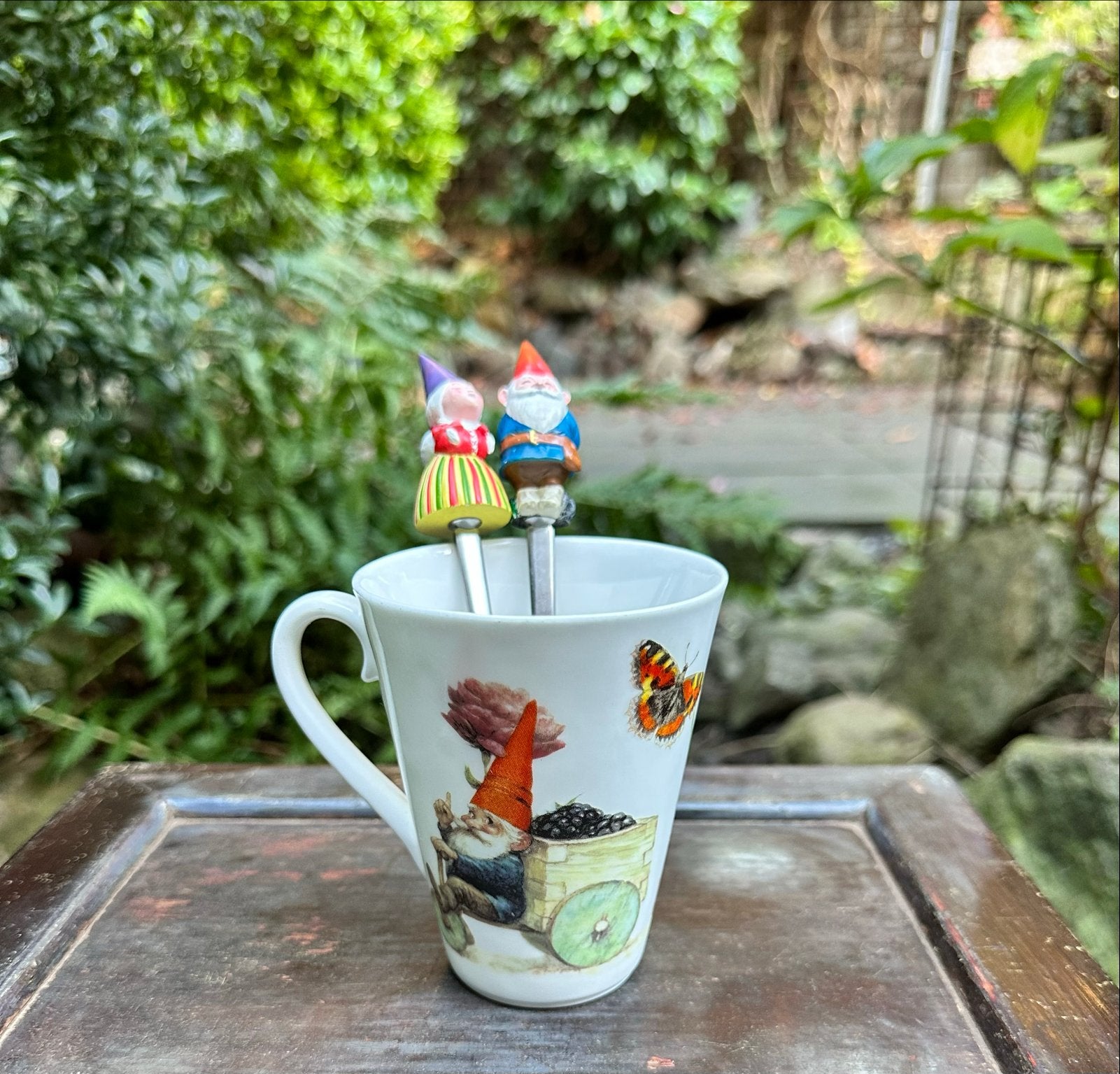 Rien Poortvliet Kabouter Mok met Lepels - Vintage Set, Ophalen of Verzenden