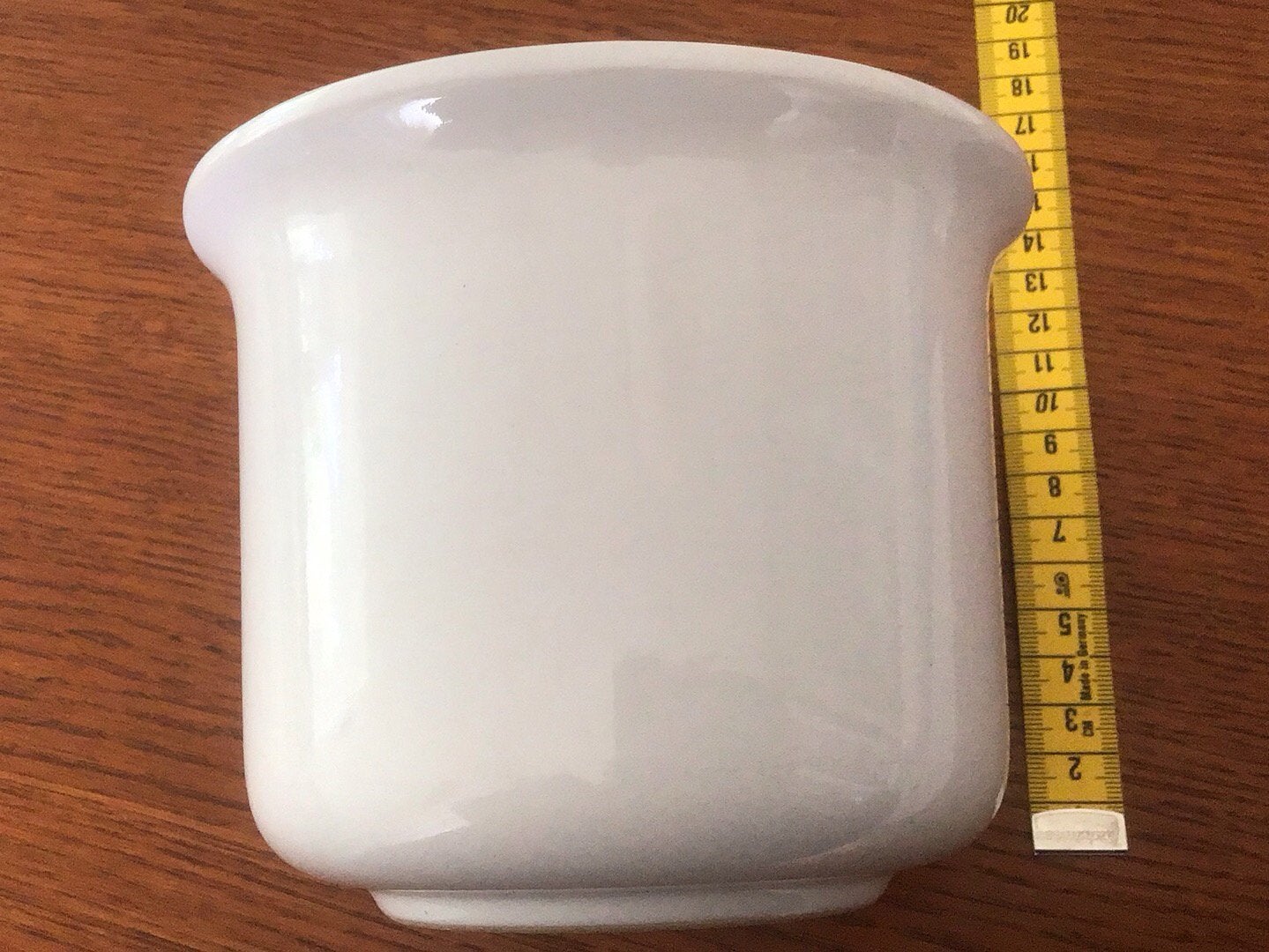 Witte bloempot West Germany 883-15, Ophalen of Verzenden