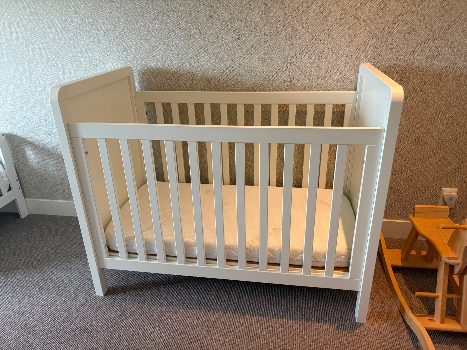 Kidsmill La Premiere 2 Ledikant 60x120 - Wit, Ophalen, Zo goed als nieuw, Ledikant