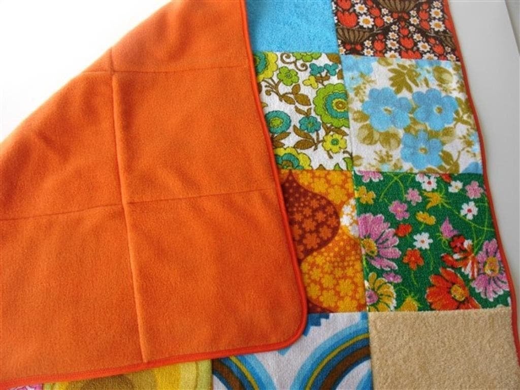 Retro badstof plaid, Huis en Inrichting, Nieuw, Ophalen of Verzenden, Nvt, Nvt