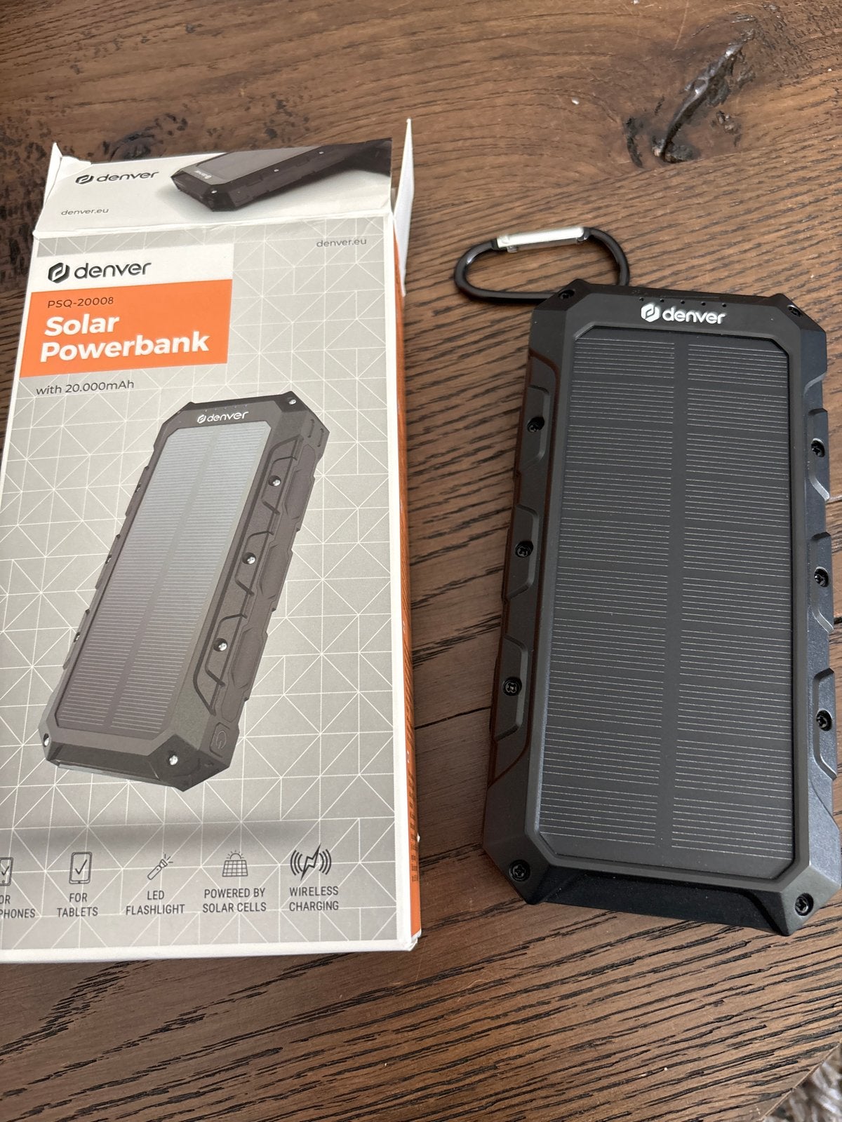 Denver Solar Powerbank 20.000mAh - Nieuw, Telecommunicatie, Ophalen of Verzenden, Nieuw