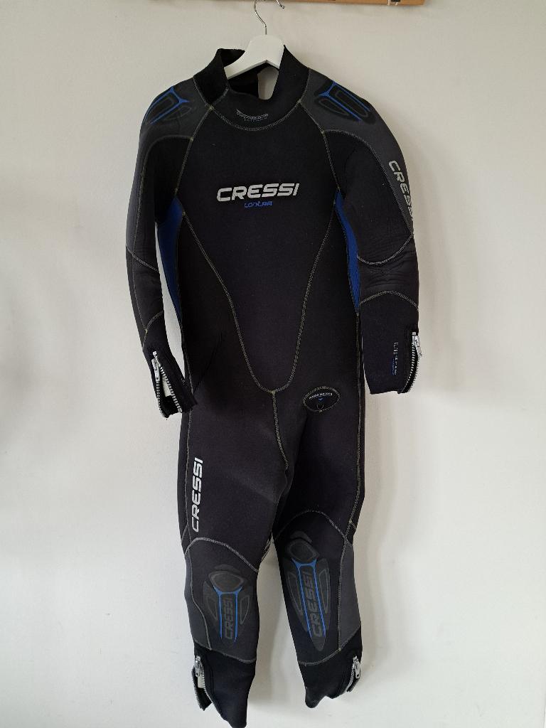 Wetsuit Cressi Lontra 7 mm Man + Cressi Ice Vest 7 mm, Watersport en Boten, Duiken, Ophalen, Gebruikt, Duikpak