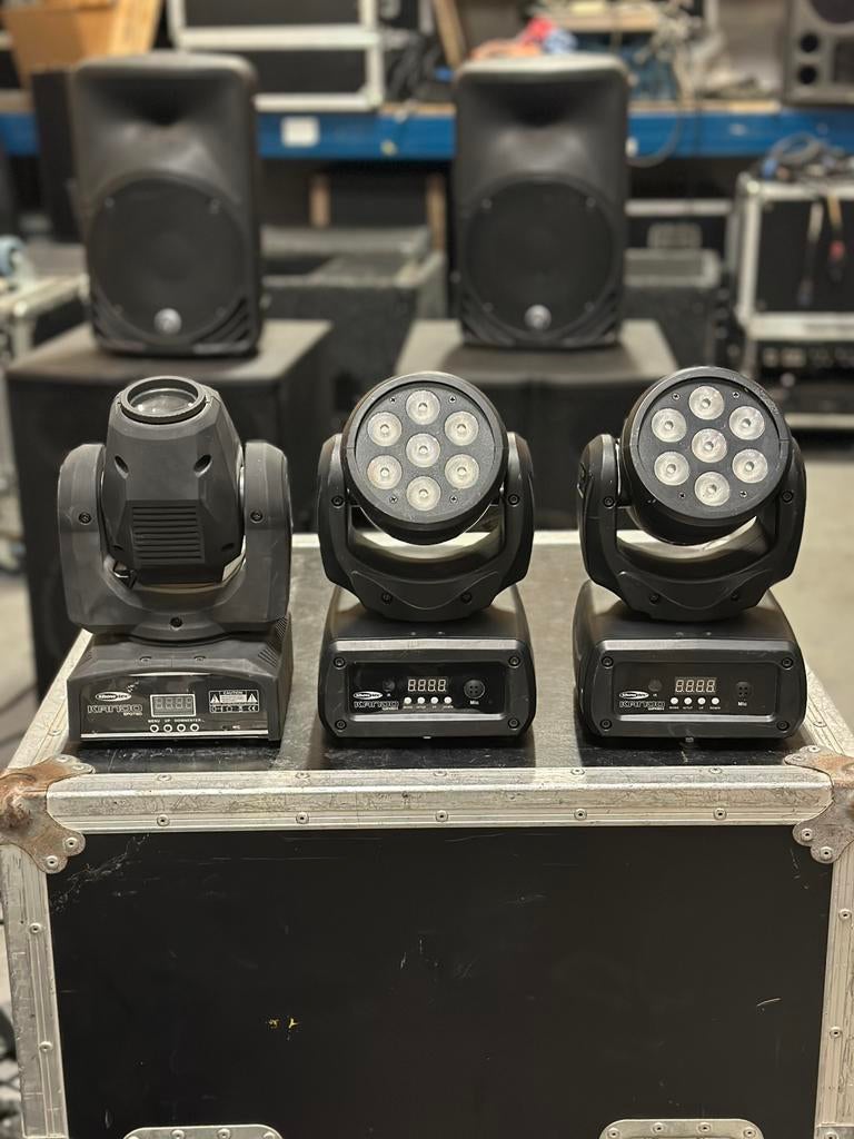 3 showtec kanjo spots, Muziek en Instrumenten, Licht en Laser, Geluidgestuurd, Gebruikt, Showtec, Ophalen of Verzenden