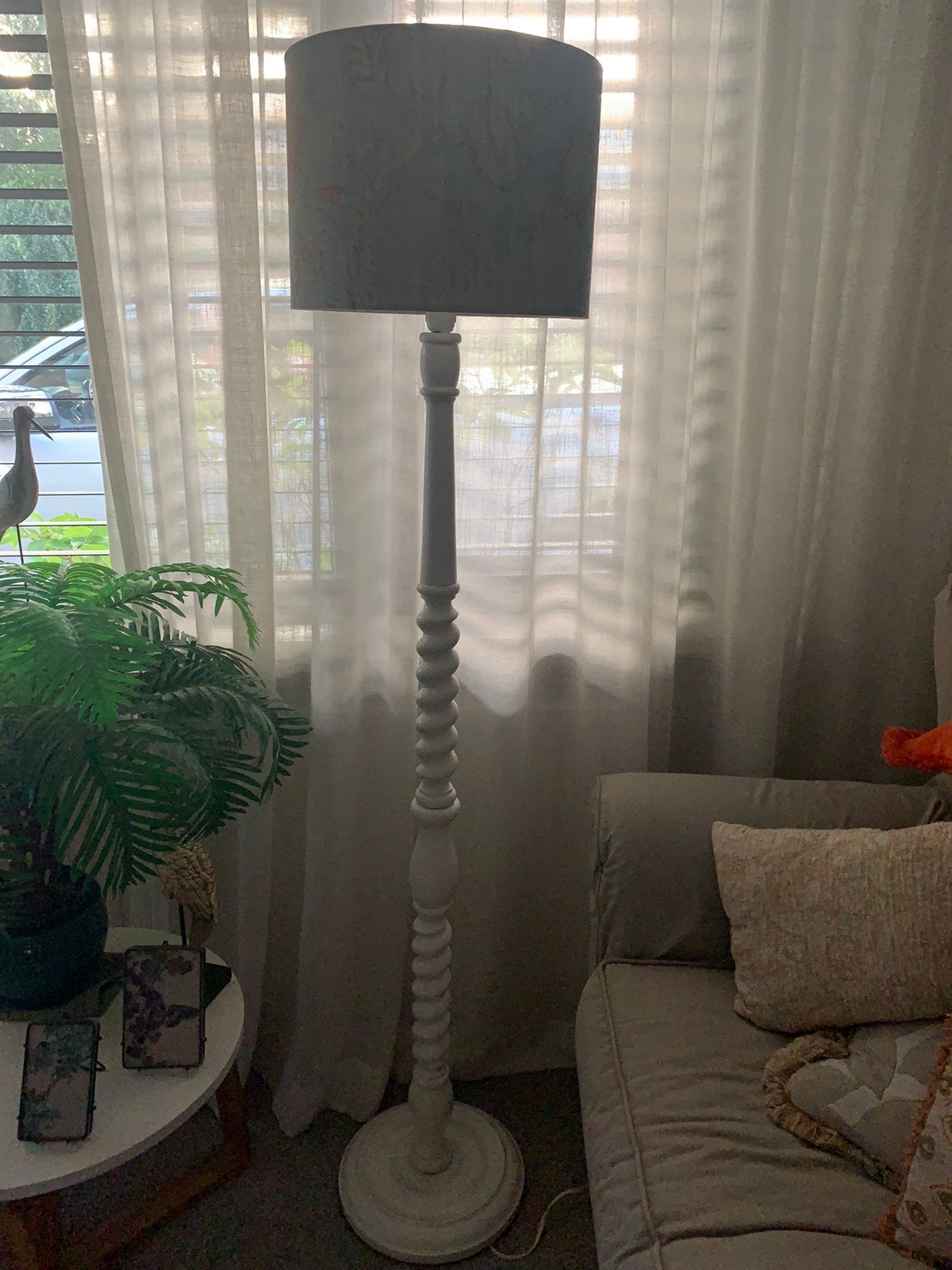 Staande lamp. Zonder lampekap., Huis en Inrichting, Lampen | Vloerlampen, Ophalen of Verzenden, Zo goed als nieuw, 150 tot 200 cm