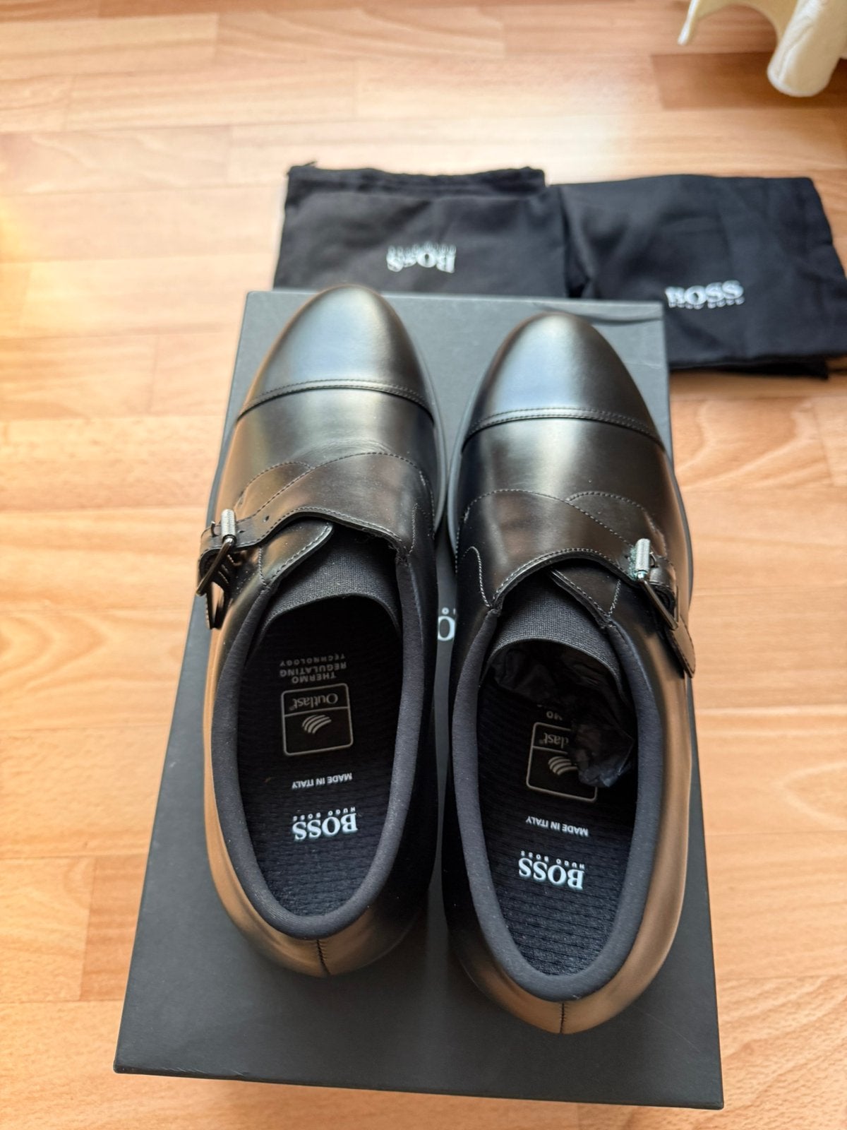 Boss, Loafers, Verzenden, Zwart, Nieuw