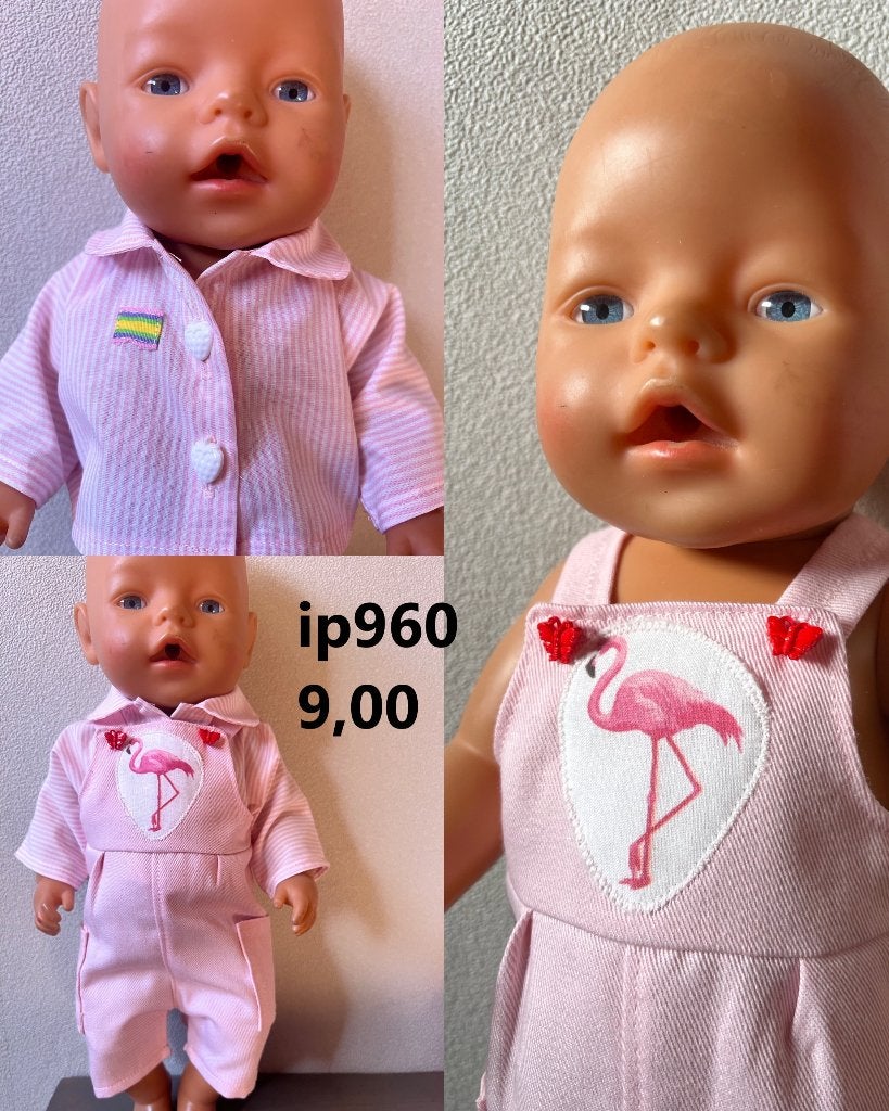 Poppenkleertjes baby born. Set. Opbrengst KiKa., Ophalen, Nieuw, Babypop