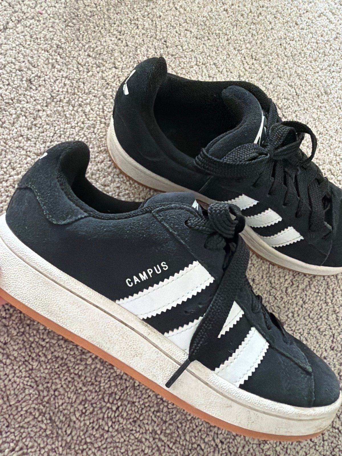 Adidas Campus sneakers maat 38, Ophalen of Verzenden, Gedragen, Zwart, Sneakers of Gympen