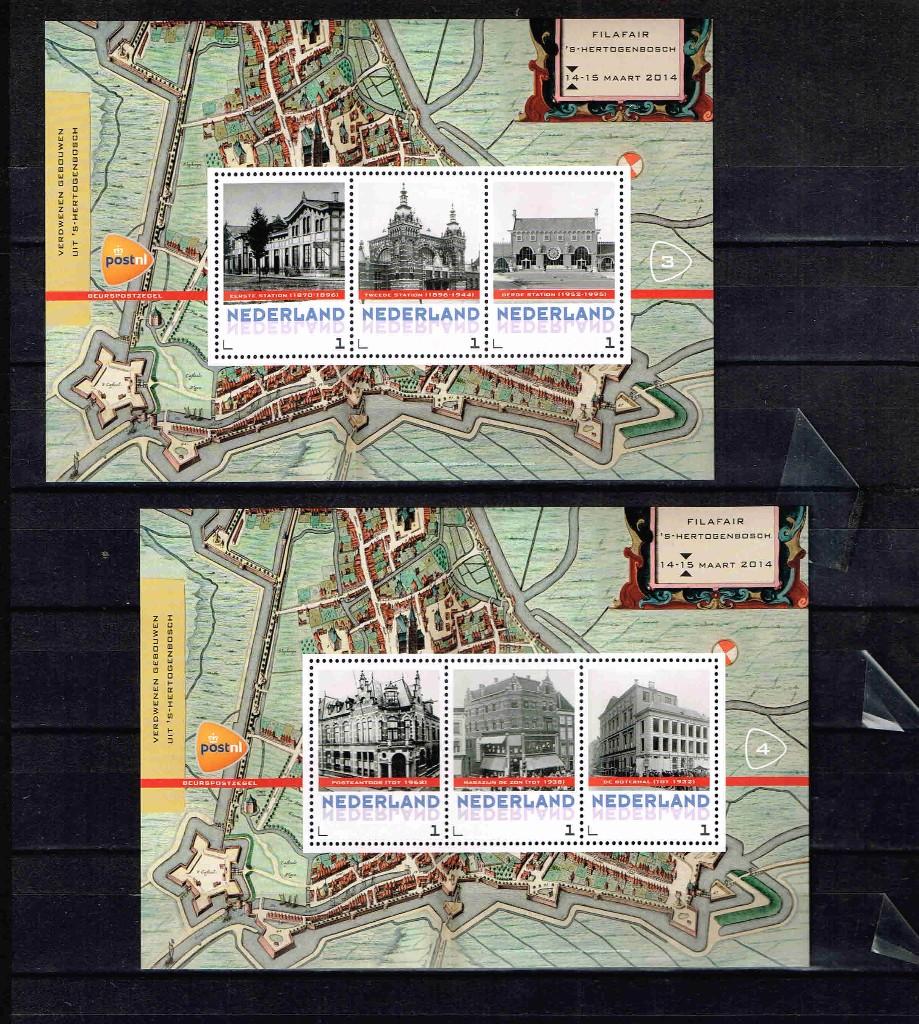 Filafair 2014 cpl 2 vel 3 persoonlijke zegels1/2.6, Verzenden, Na 1940, Postfris