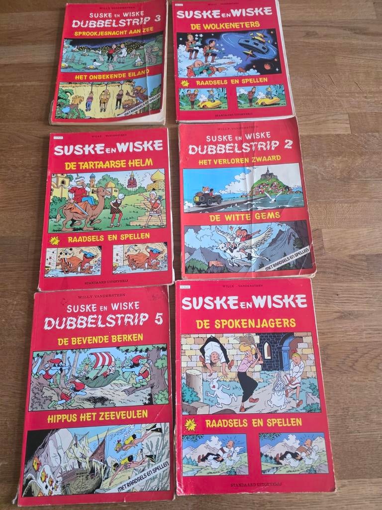 Suske en Wiske stripboeken - 6 stuks jaren 80, Boeken, Stripboeken, Meerdere stripboeken, Ophalen of Verzenden, Gelezen